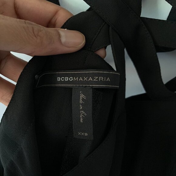 BCBGMaxAzria Women's Black Jada Cutout Tank Top Size XXS - Picture 5 of 8